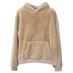 Double-sided Velvet Hooded Sweater Men's Plush Sweatshirt With Pockets EX-STOCK Canada 