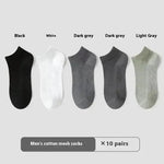 Cotton Anti-Pilling Ankle socks absorbing Invisible Tight Mesh Boat Socks - EX-STOCK CANADA