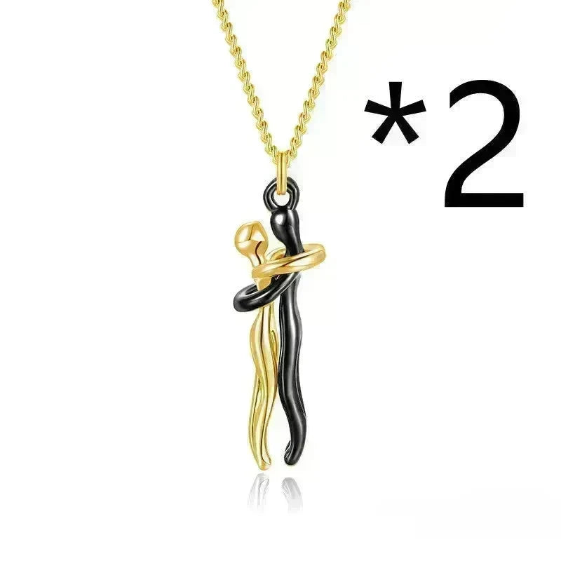 Hot Sale Affectionate Hug Necklace Couples Anniversary Valentine's Day  Gift Fashion Punk Street Style Pendant Necklace - EX-STOCK CANADA