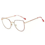 Women's Plate Anti-Blue Light Glasses Fashion Metal Large Frame - EX-STOCK CANADA