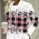 New Fashion Women's Pile Collar Printed Hoodie Pullover Top - EX-STOCK CANADA