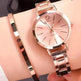 2pcs Narrow Strap Steel Strap Bracelet and Quartz Watch women - EX-STOCK Canada