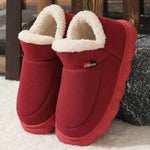 Winter Plush Cotton Shoes Women Men Warm Suede House Shoes For Parents Solid Color Thick-soled Garden Shoes Outdoor - EX-STOCK Canada