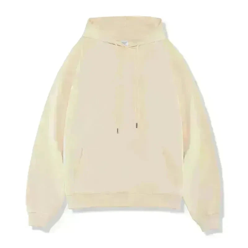Plain Color American Retro Hoodie Pullover Sweatshirt Men - EX-STOCK CANADA
