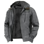 Multi-Color Digital Printing Hooded Sweater Brown Lining Cotton-padded Jacket - EX-STOCK CANADA