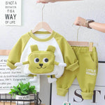 Neutral Cartoon Autumn Clothes Suit Western Style Neutral two piece for kids - EX-STOCK Canada