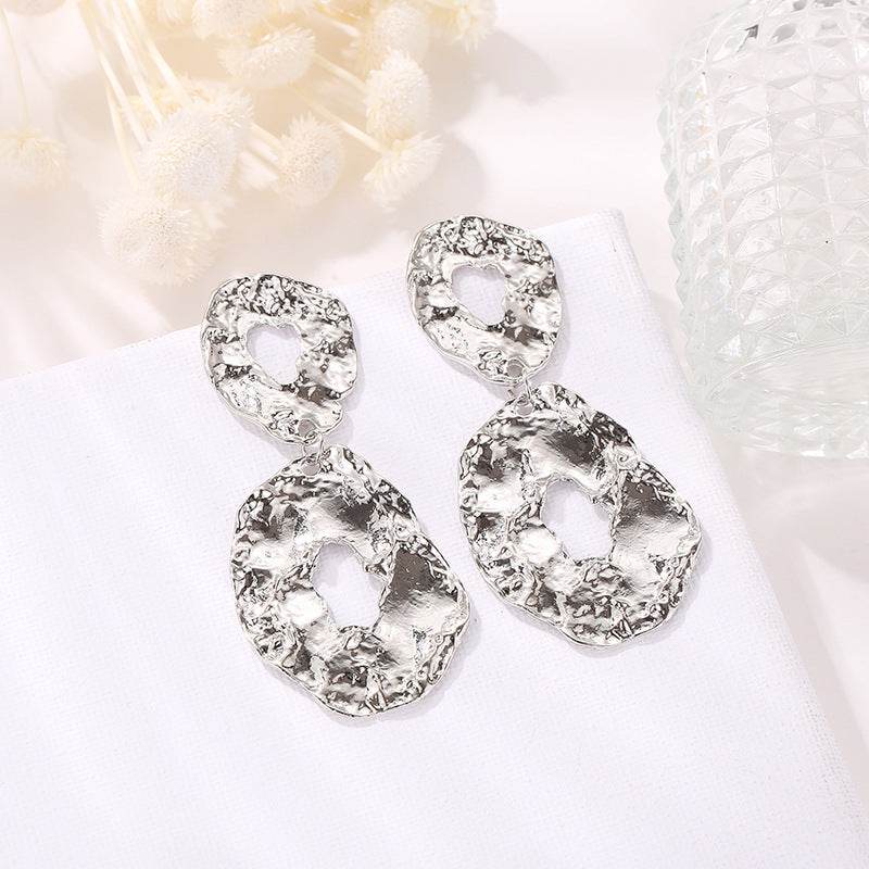 Jewelry Baroque Alloy Geometric Irregular Earrings - EX-STOCK Canada