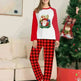 Christmas Parent-Child Clothes Set Long Sleeve T-Shirt Plaid Pants Family Matching Pajamas - EX-STOCK CANADA