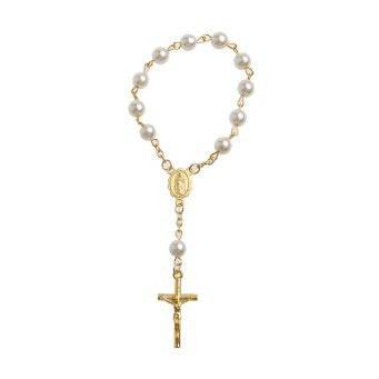 Beads Pearl Cross Full Moon Blessing Bracelet Fashion Jewelry - EX-STOCK Canada