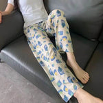 Cotton Silk Pajama Lounge trouser Pants Summer Women - EX-STOCK Canada
