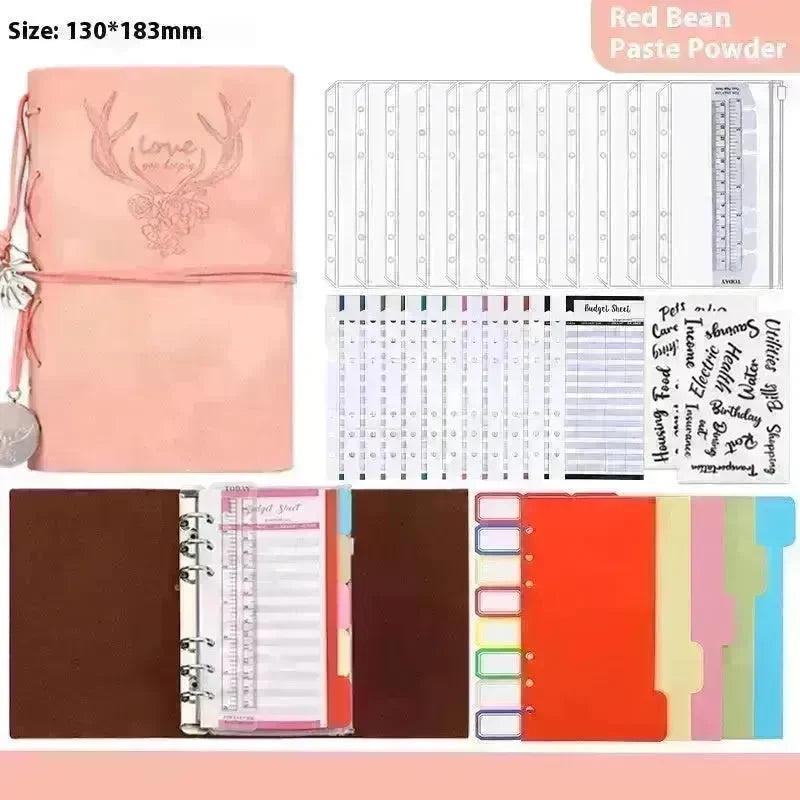 Notebook A6 Leather Loose-leaf Tally Book Note Pad  Memo Note Book - EX-STOCK CANADA