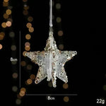 Christmas Decorations Sequins Acrylic Transparent Pendant - EX-STOCK CANADA