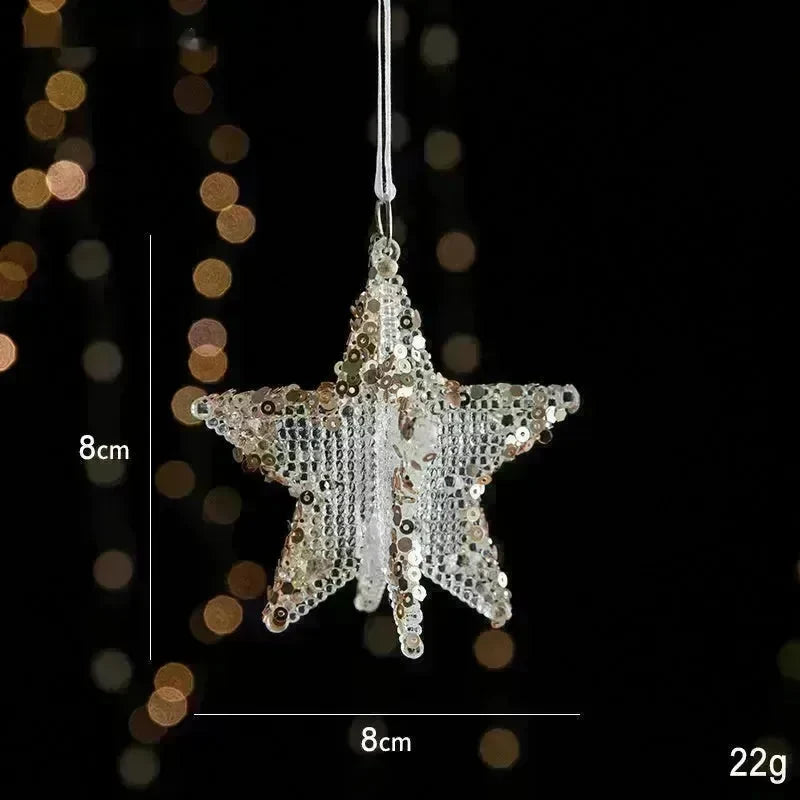 Christmas Decorations Sequins Acrylic Transparent Pendant - EX-STOCK CANADA