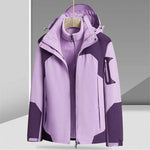 Three-in-one Removable Liner With Velvet Thickening Windproof Waterproof Jacket - EX-STOCK Canada