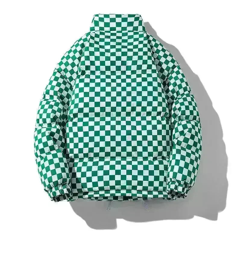 New Fall Winter Checkered Cotton padded Down Puffer Jacket men - EX-STOCK CANADA