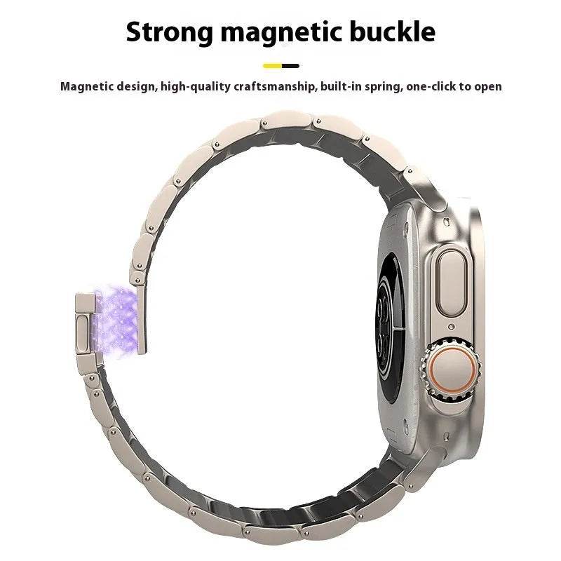 Women's Electronic Magnetic Snap Titanium Alloy Watch Strap - EX-STOCK Canada