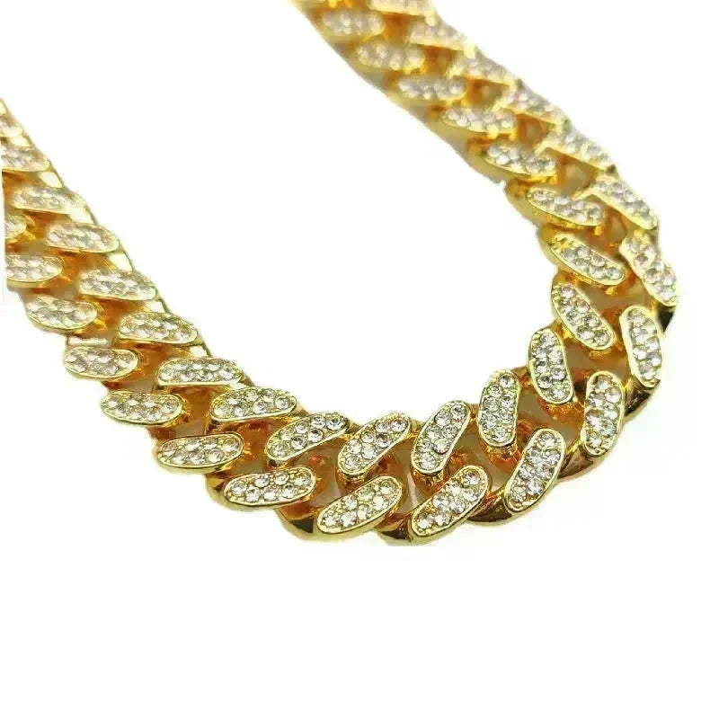 Zinc Alloy Wide Hip Hop Cuban Link Chain Necklace - EX-STOCK CANADA