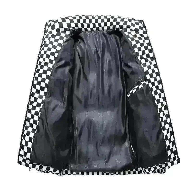 New Fall Winter Checkered Cotton padded Down Puffer Jacket men - EX-STOCK CANADA