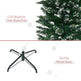 6FT Artificial Snow Dipped Christmas Tree Xmas Pencil Tree Holiday Home Indoor Decoration With Foldable Black Stand, Green EX-STOCK Canada 