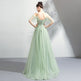 Off-the-shoulder Mint Green Bridal Wedding Dinner Annual Party Dress EX-STOCK Canada 