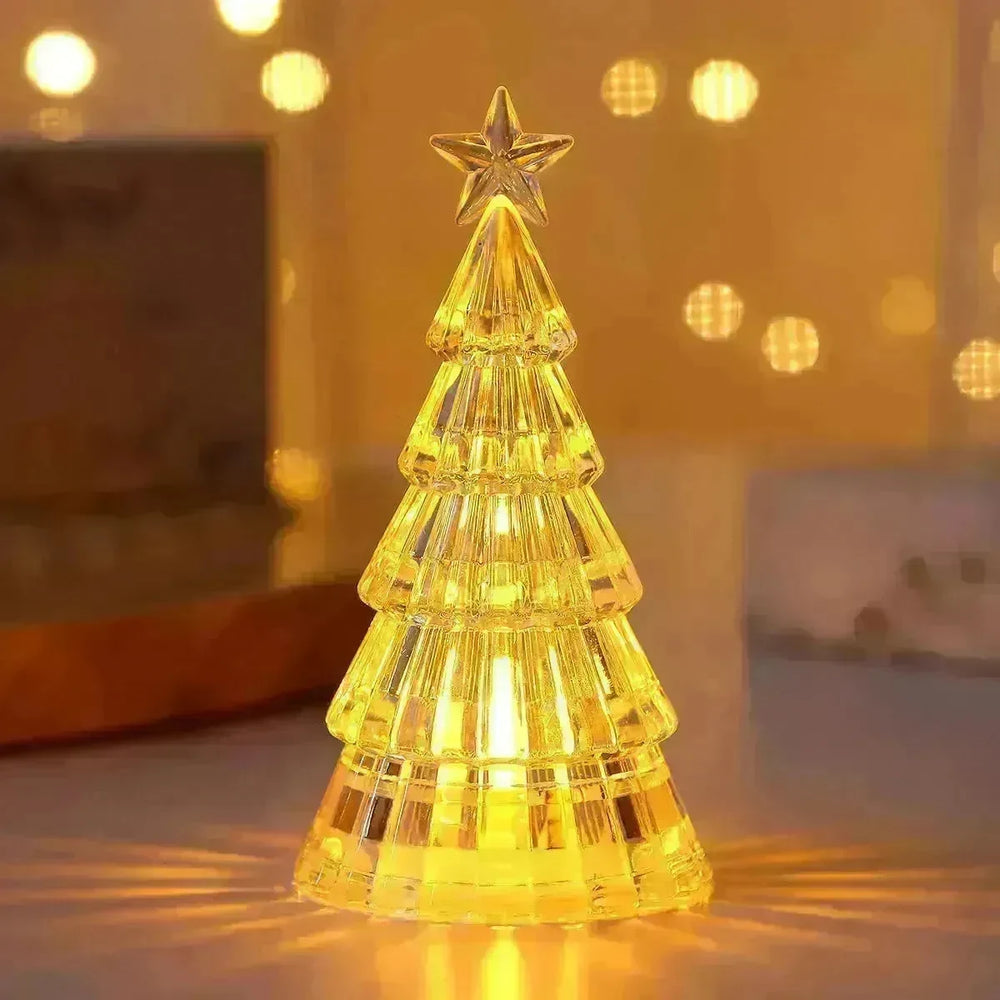 Christmas Lawn Decoration Light-emitting Christmas Tree Crystal Small Night Lamp - EX-STOCK CANADA