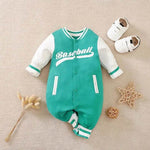 Baby One-piece Spring And Autumn Romper Baseball Uniform cloth - EX-STOCK Canada