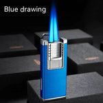 Double High Firepower Blue Flame Torch Lighter With Hidden Cigar Cutter - EX-STOCK Canada