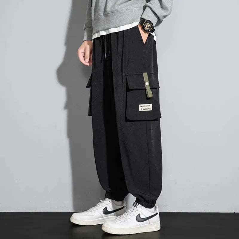 Plus Size Men's Workwear Bag Fall Loose Tappered Cargo Pant trouser - EX-STOCK CANADA