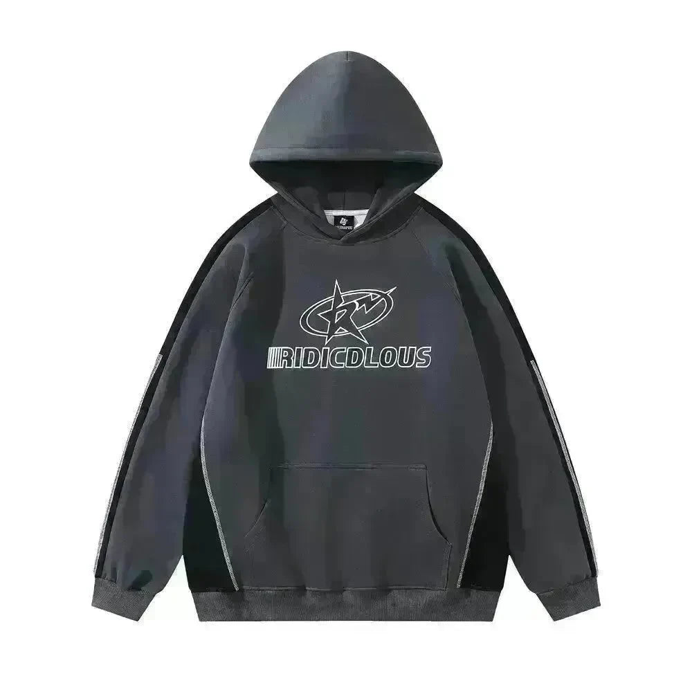 Fall American star Printed Hoodie Sweatshirt Pullover High Street Fashion - EX-STOCK CANADA