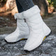 Winter Waterproof Snow Boots Women's Mid-calf Front Zipper - EX-STOCK Canada