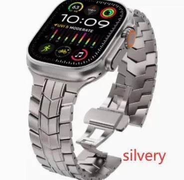 Replaceable Stainless Steel Chain Watch Strap Suitable For Apple IWatch - EX-STOCK Canada