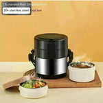 304 Stainless Steel Large Capacity Vacuum Thermal Insulated Lunch Box - EX-STOCK CANADA