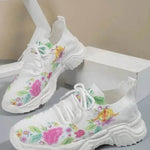 Flower Sports Running Shoes Women's Fashion Flat Sneakers - EX-STOCK Canada