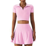 2pcs Tennis Skirt set Sports Skort Workout Exercise Outfit - EX-STOCK CANADA