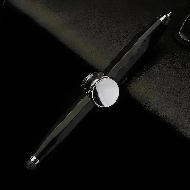 Creative Multi-Function LED Pen Spinning Decompression Gyro Metal Ballpoint Pen Fashion Office School Supplies Writing Pens - EX-STOCK CANADA