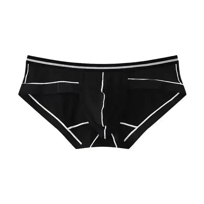 Ice Silk Men's Summer Breathable Solid Color Pouch Brief Underwear - EX-STOCK CANADA