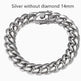 Men's Cuban Link Chain Titanium Steel Silver Bracelet - EX-STOCK CANADA