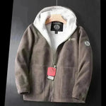 Men Winter Plus Size Men's Brushed Fleece Quarter Zipper Hoodie Sweatshirt Pullover - EX-STOCK CANADA