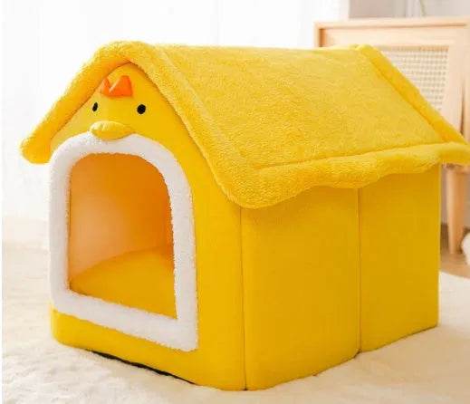 Foldable Dog House Pet Cat Bed Winter Dog Villa Sleep Kennel Removable Nest Warm Enclosed Cave Sofa Pets Supplies - EX-STOCK Canada