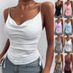 Spaghetti Strap Tops V-neck Camisole top Women Summer top - EX-STOCK Canada