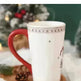 Christmas Large Capacity Nordic Christmas Tall Hat Ceramic Relief Mug Cup - EX-STOCK CANADA