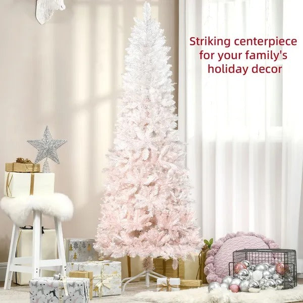 5ft Pencil Artificial Christmas Tree With Pine Realistic Branches, Auto Open,  And White EX-STOCK Canada 