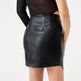 High Fashion Hot Girl Mid Waist Mini Split leather Skirt - EX-STOCK Canada