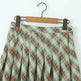 American Retro Low Waist Navel Plaid Pleated Long Skirt Women - EX-STOCK Canada