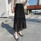 Spring Summer Women High waist Lace Midi Skirt - EX-STOCK Canada