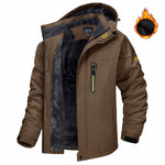 Winter Hooded Jacket Fashion Casual Warm Fleece Coat Windproof Rainproof Parka Windbreaker Men's Top EX-STOCK Canada 