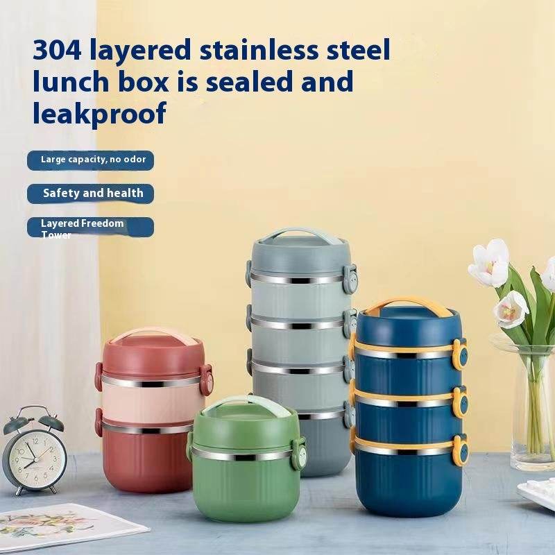 2 layer 304 Stainless Steel Thermal Insulated Lunch Container - EX-STOCK Canada