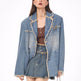 Casual Loose Denim Suit Jacket For Women - EX-STOCK Canada