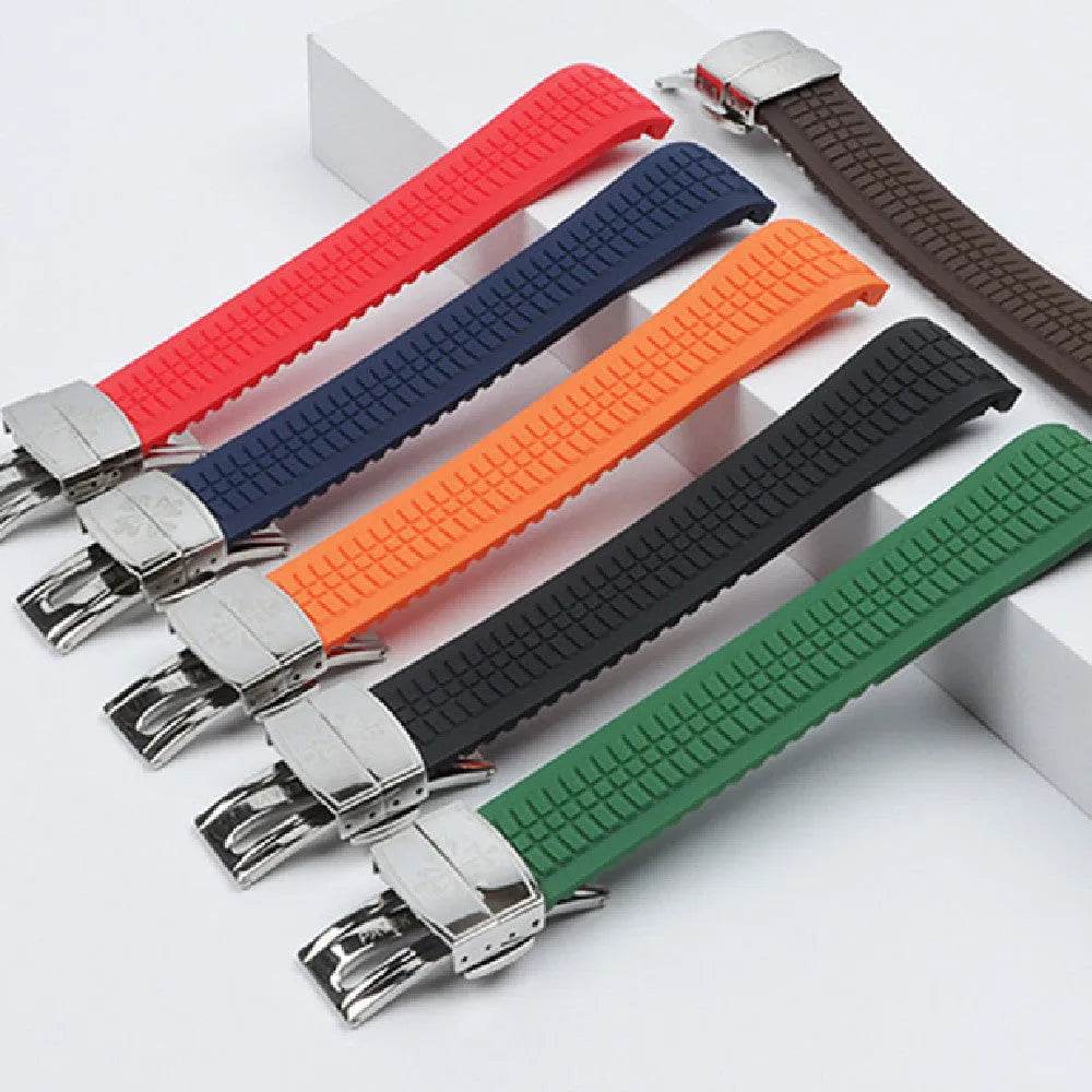 Rubber Watch Strap Baida ''silicone Strap 21mm Folding Buckle - EX-STOCK Canada