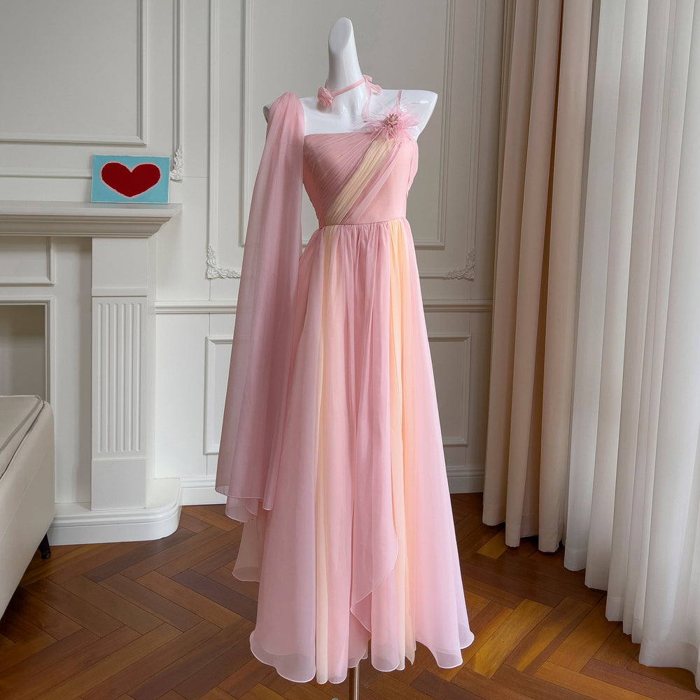 French Minority Three-dimensional Flower Sling Birthday Dinner Dress EX-STOCK Canada 